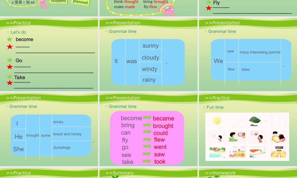 六年级英语上册 Unit 2 What a day（第2课时）教学课件 牛津译林版（三起）-牛津版小学六年级上册英语课件