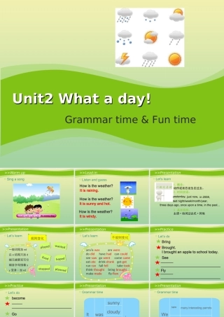 六年级英语上册 Unit 2 What a day（第2课时）教学课件 牛津译林版（三起）-牛津版小学六年级上册英语课件