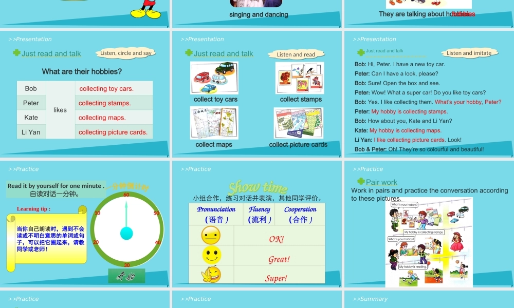 六年级英语上册 Unit 2 What’s your hobby（Lesson7）教学课件 人教精通版-人教版小学六年级上册英语课件