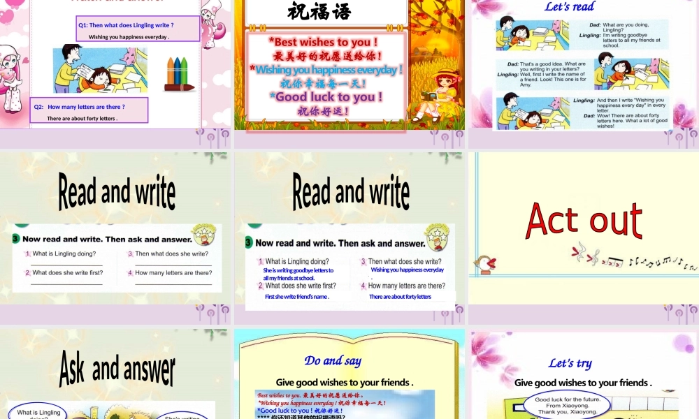 六年级英语下册 Module 9 Unit 2 Wishing you happiness every day课件 外研版（三起）-外研版小学六年级下册英语课件