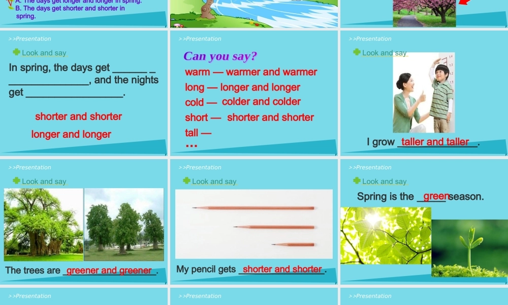 六年级英语上册 Unit 6 There are four seasons in a year（Lesson 31）教学课件 人教精通版-人教版小学六年级上册英语课件