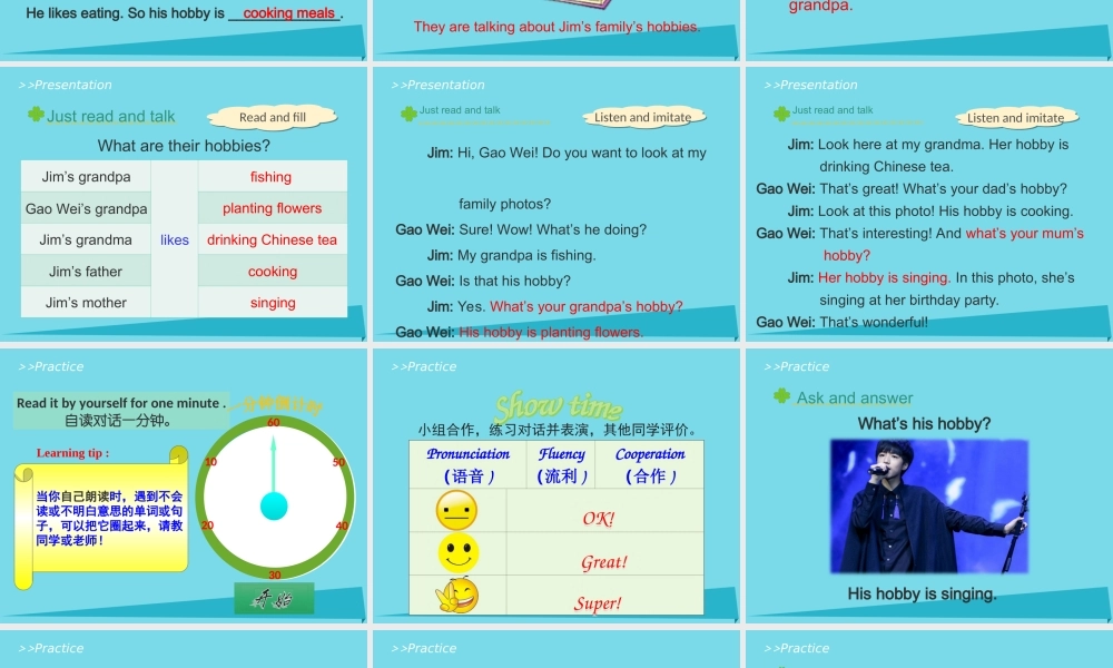 六年级英语上册 Unit 2 What’s your hobby（Lesson9）教学课件 人教精通版-人教版小学六年级上册英语课件