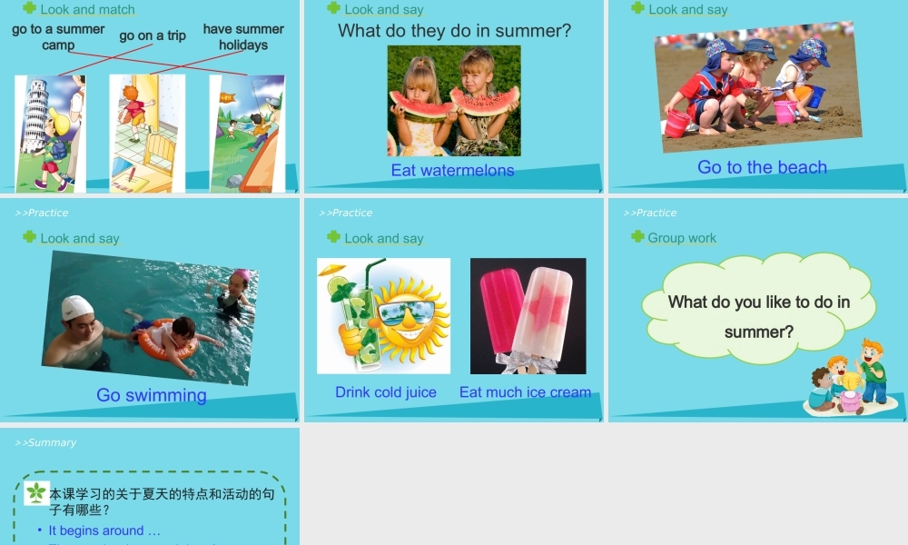 六年级英语上册 Unit 6 There are four seasons in a year（Lesson 33）教学课件 人教精通版-人教版小学六年级上册英语课件