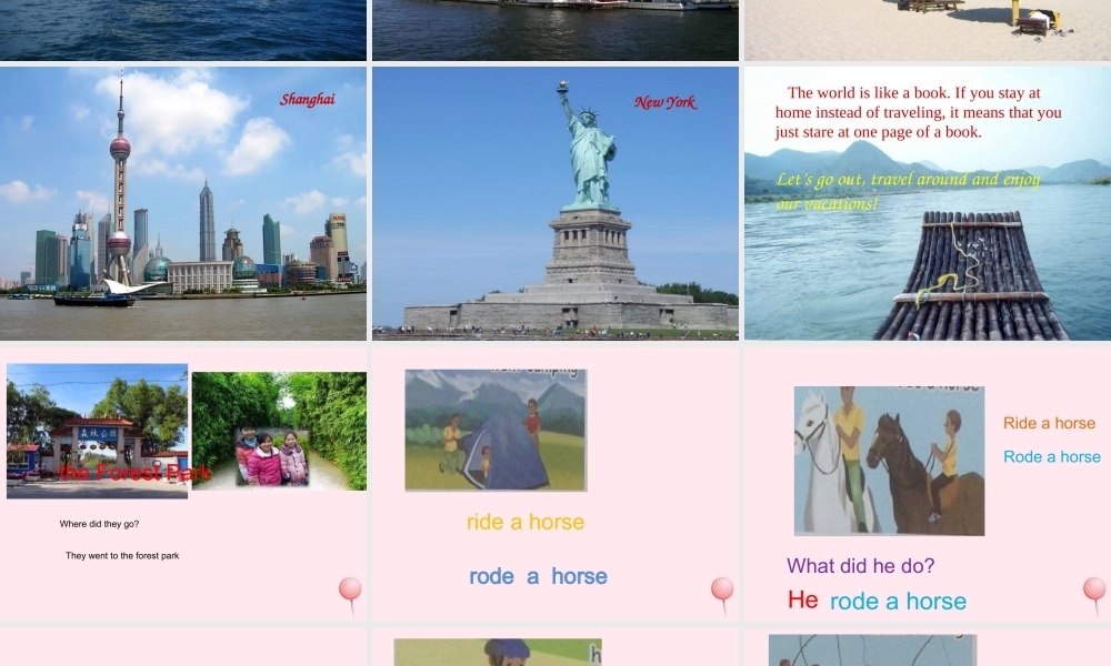 六年级英语下册 Unit 3 Where did you go Part A课件 人教PEP版-人教PEP小学六年级下册英语课件