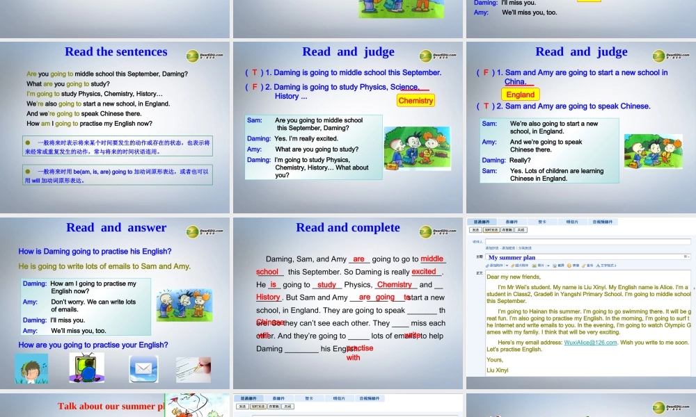 六年级英语下册 Module 10 Unit 1 We are going to speak Chinese课件（1） 外研版（三起）