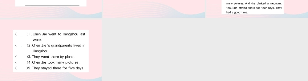 六年级英语下册 Unit 3 Where did you go Part A作业课件 人教PEP版-人教PEP小学六年级下册英语课件