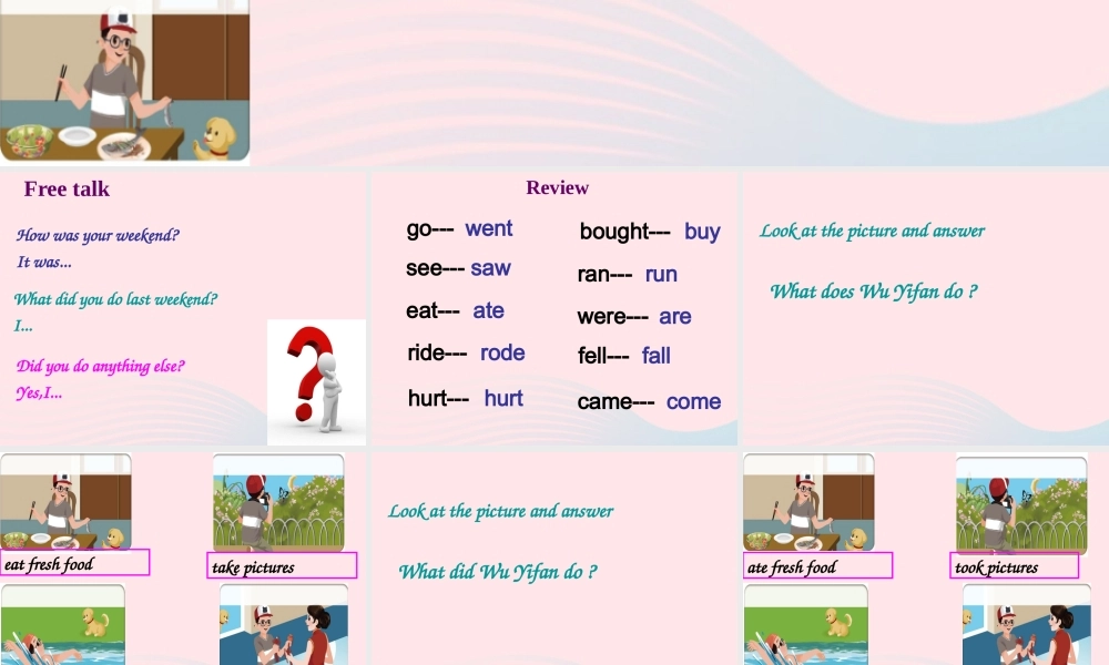 六年级英语下册 Unit 3 Where did you go Part B Lets learn教学课件 人教PEP版-人教PEP小学六年级下册英语课件