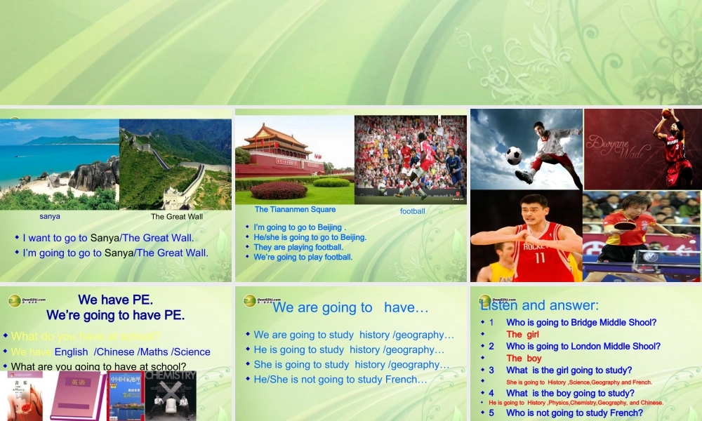 六年级英语下册 Module 10 Unit 2 What are you going to study？课件（2） 外研版（三起）