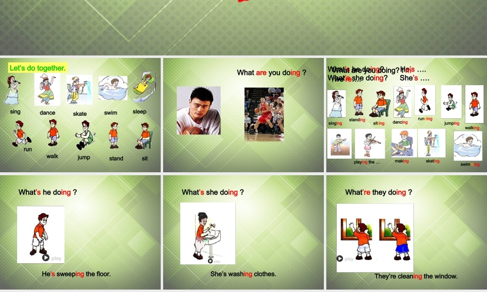 六年级英语上册 Unit 2（1）课件 闽教版