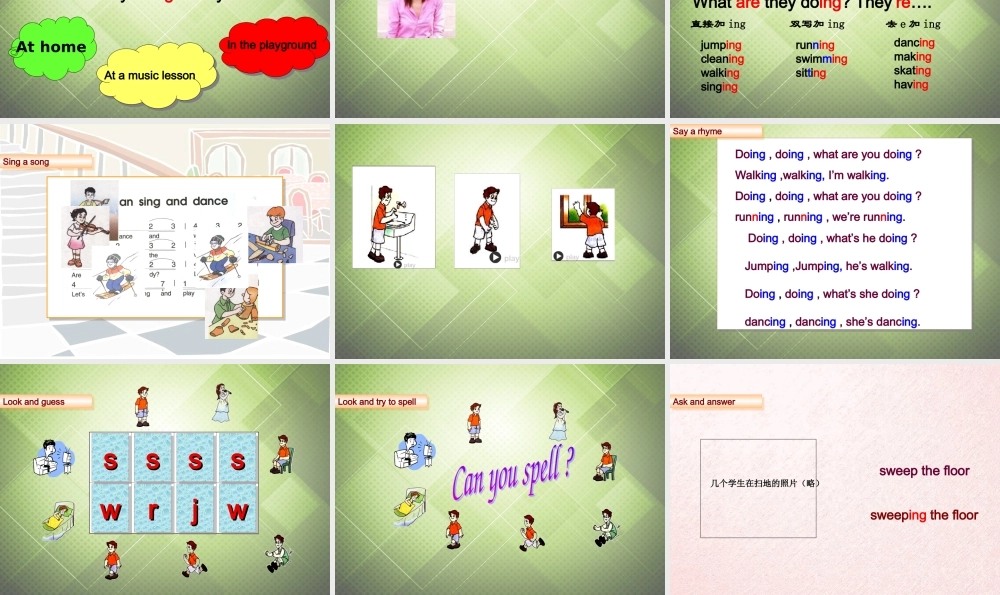 六年级英语上册 Unit 2（1）课件 闽教版