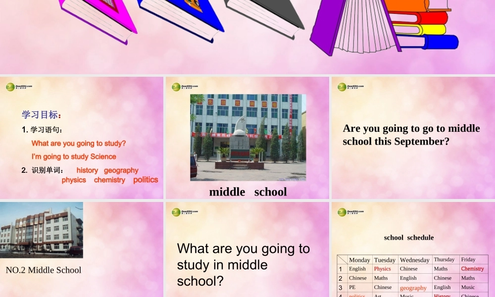 六年级英语下册 Module 10 Unit 2 What are you going to study？课件（4） 外研版（三起）