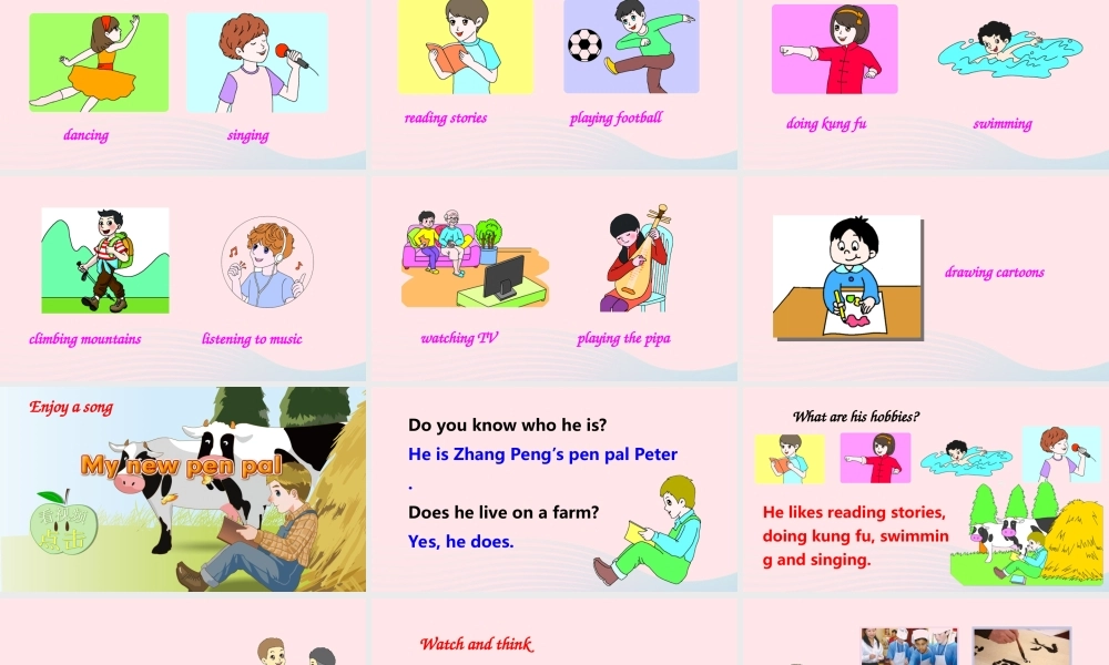 六年级英语上册 Unit 4 I have a pen pal Part B 第3课时上课课件+素材 人教PEP版