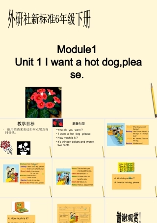 六年级英语下册 Module1 unit1（1）课件 外研版