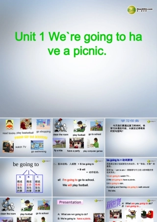 六年级英语下册 Module2 Unit 1 We`re going to have a picnic课件（1） 外研版