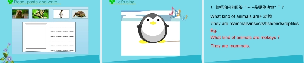 六年级英语上册 Unit 3 Animal World（Lesson 2）课件 人教新起点-人教新起点小学六年级上册英语课件