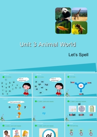 六年级英语上册 Unit 3 Animal World（Let’s Spell）课件 人教新起点-人教新起点小学六年级上册英语课件