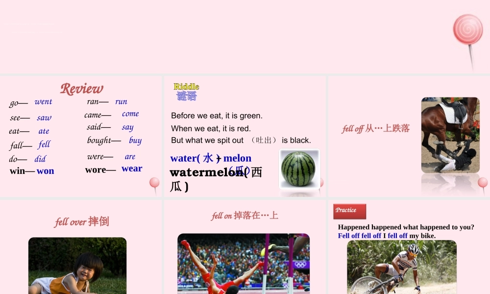 六年级英语下册 Unit 3 Where did you go PartA课件 人教PEP版-人教PEP小学六年级下册英语课件