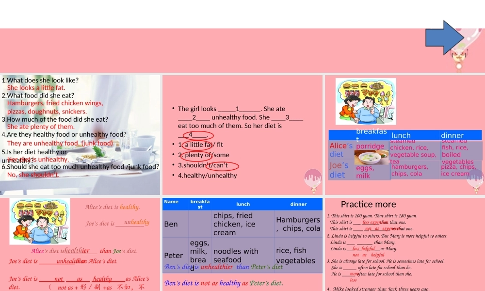 六年级英语上册 Unit 10 Healthy eating课件1 牛津上海版（一起）-牛津上海版小学六年级上册英语课件