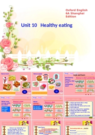 六年级英语上册 Unit 10 Healthy eating课件3 牛津上海版（一起）-牛津上海版小学六年级上册英语课件