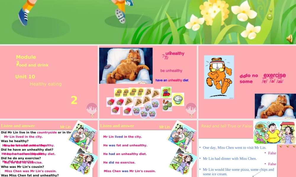 六年级英语上册 Unit 10 Healthy eating课件4 牛津上海版（一起）-牛津上海版小学六年级上册英语课件
