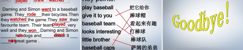 六年级英语下册 Module6 Unit 1 I bought you this book课件（1） 外研版