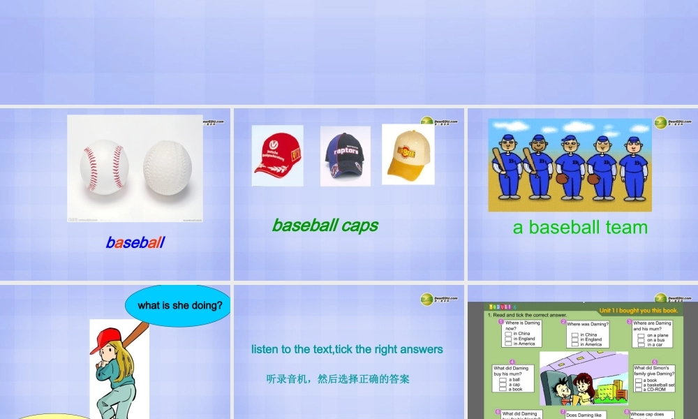 六年级英语下册 Module6 Unit 1 I bought you this book课件（3） 外研版