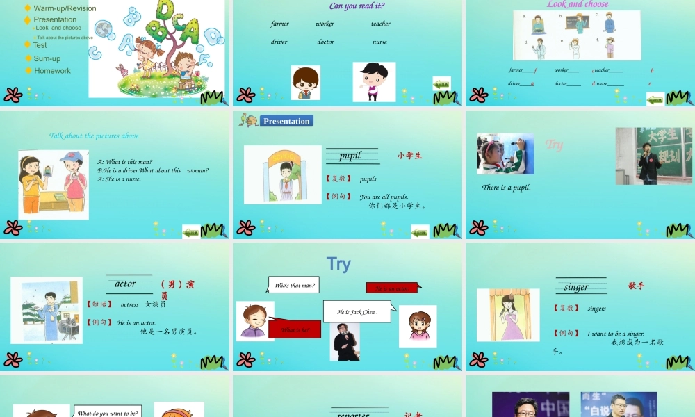 六年级英语下册 Unit 3 Who’s That Man（第1课时）课件 陕旅版（三起）-陕旅版小学六年级下册英语课件