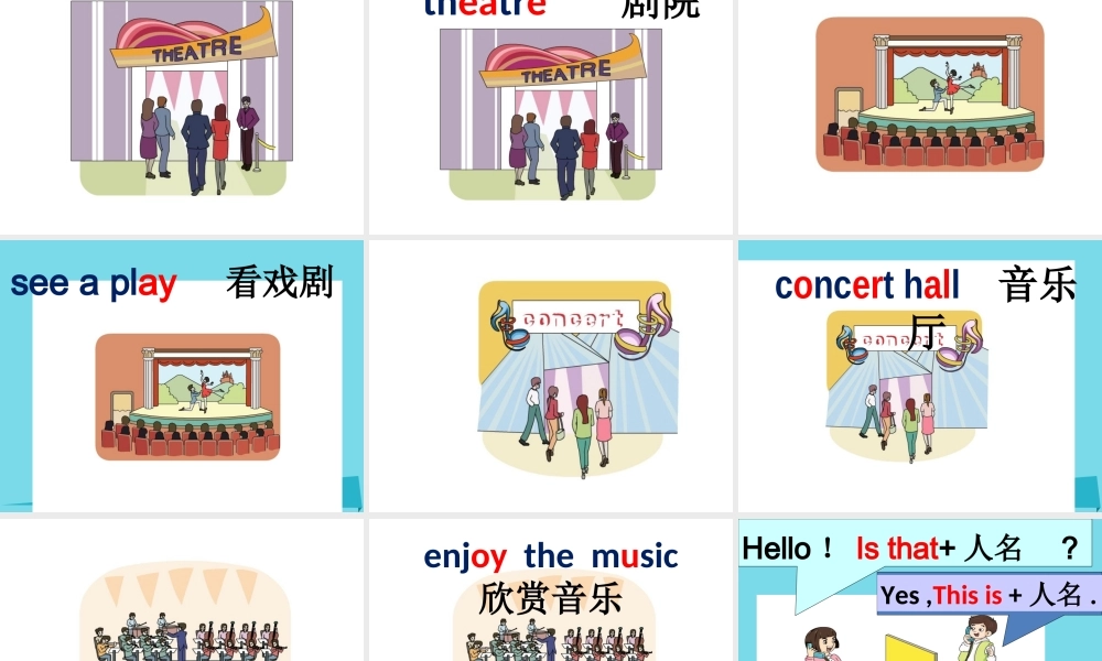 六年级英语上册 Unit 11 Shall we go to the theatre课件2 湘少版-湘少版小学六年级上册英语课件