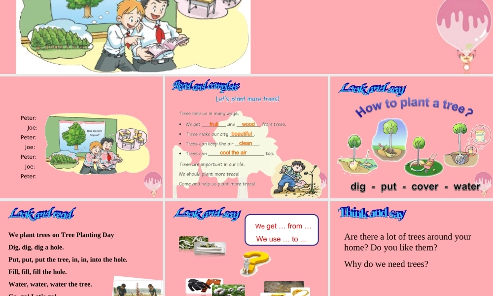 六年级英语上册 Unit 11 Trees课件 牛津上海版-牛津上海版小学六年级上册英语课件