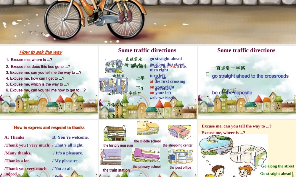 六年级英语下册 Unit 3(11)课件 苏教牛津版