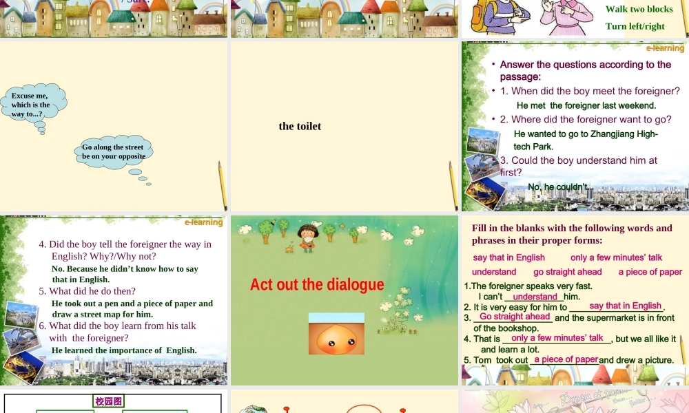 六年级英语下册 Unit 3(11)课件 苏教牛津版