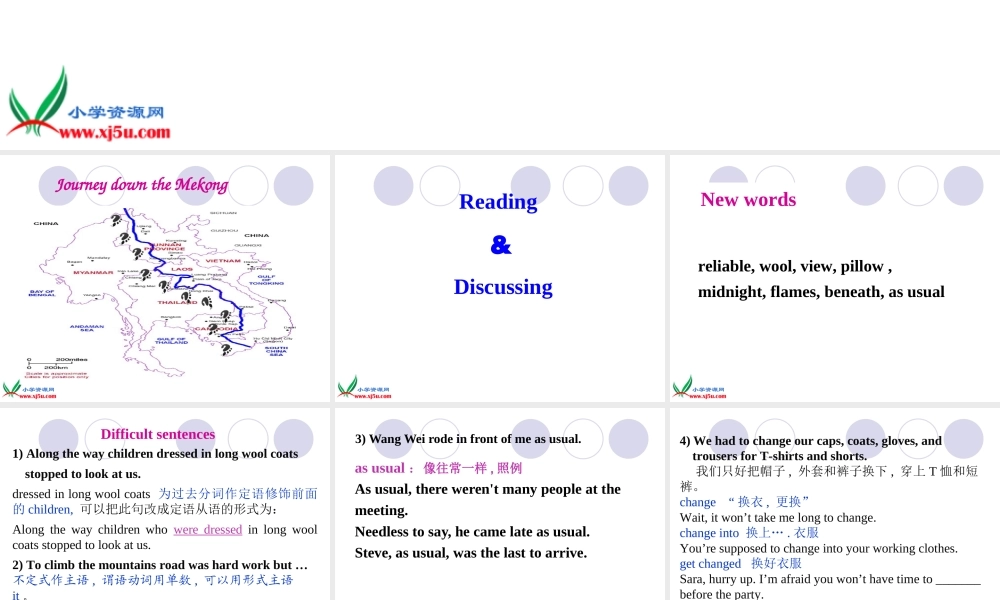 六年级英语下册 Unit 3-3 extensive reading课件 人教版PEP