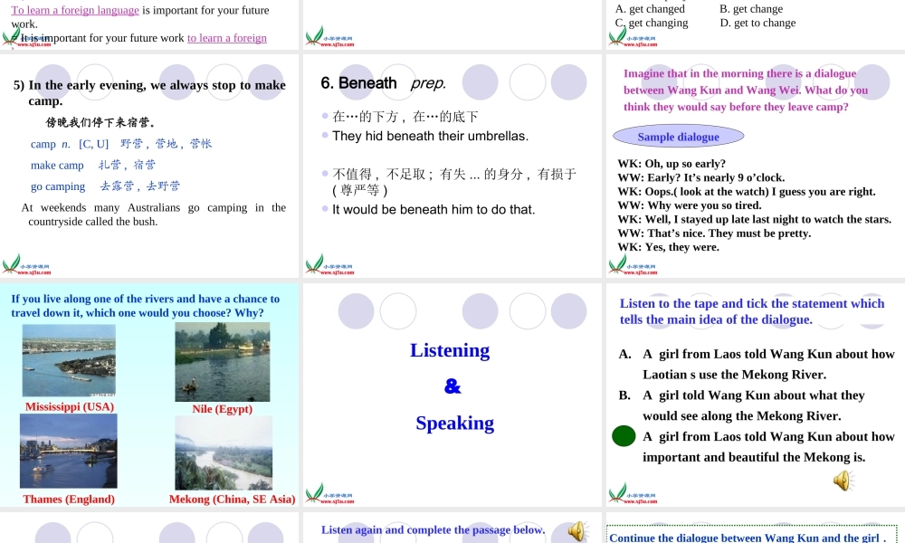 六年级英语下册 Unit 3-3 extensive reading课件 人教版PEP
