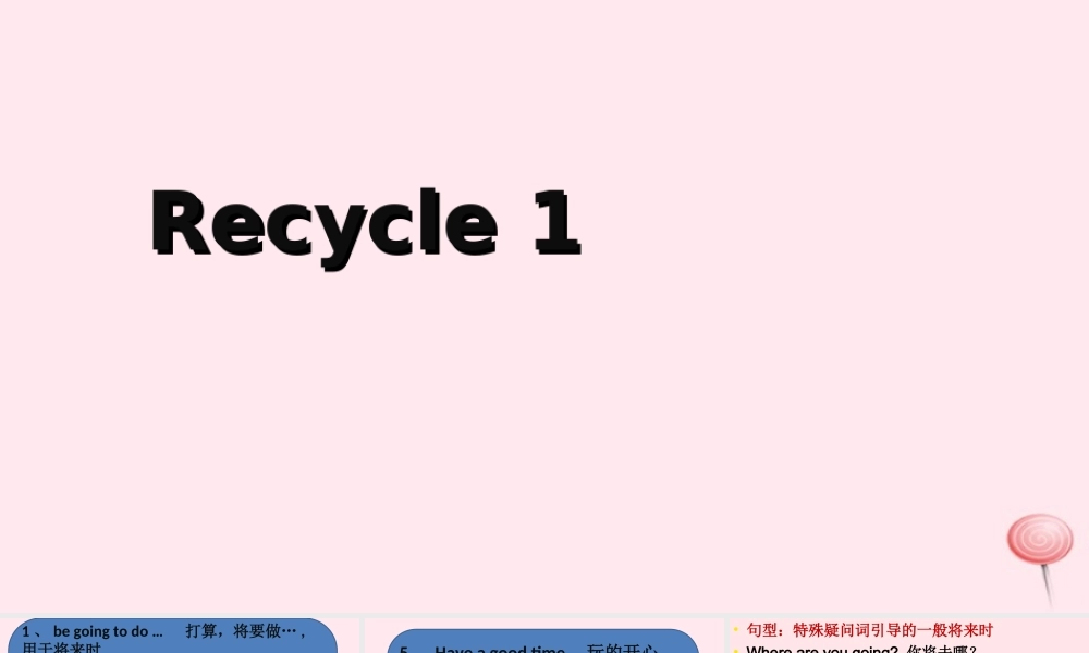 六年级英语下册 Recycle Mike's happy days课件3 人教PEP版-人教PEP小学六年级下册英语课件