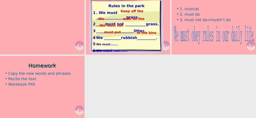 六年级英语上册 Unit 7 Rules round us课件2 牛津上海版（一起）-牛津上海版小学六年级上册英语课件