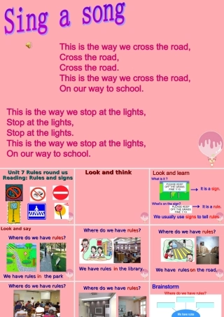 六年级英语上册 Unit 7 Rules round us课件2 牛津上海版（一起）-牛津上海版小学六年级上册英语课件