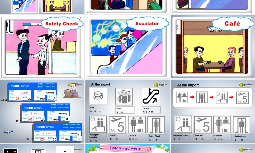 六年级英语下册 Recycle1第二课时课件 人教PEP