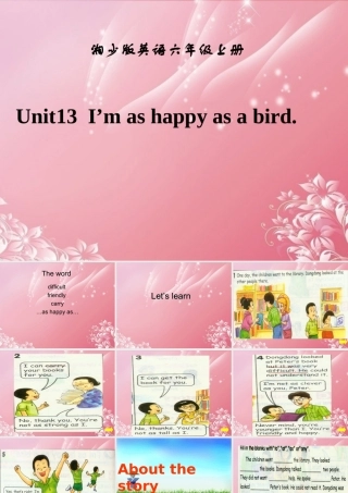 六年级英语上册 Unit 13（1）课件 湘少版