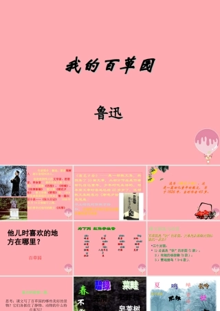 六年级语文上册 第2课 我的百草园课件1 西师大版-西师大版小学六年级上册语文课件