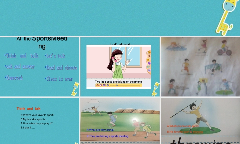 六年级英语下册 Unit 4 At the sports meeting课件2 陕旅版-陕旅版小学六年级下册英语课件