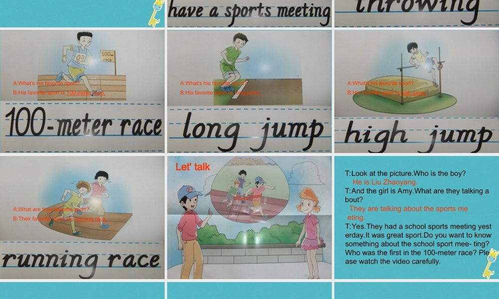 六年级英语下册 Unit 4 At the sports meeting课件2 陕旅版-陕旅版小学六年级下册英语课件