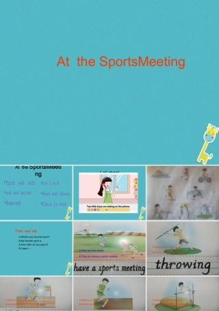 六年级英语下册 Unit 4 At the sports meeting课件2 陕旅版-陕旅版小学六年级下册英语课件