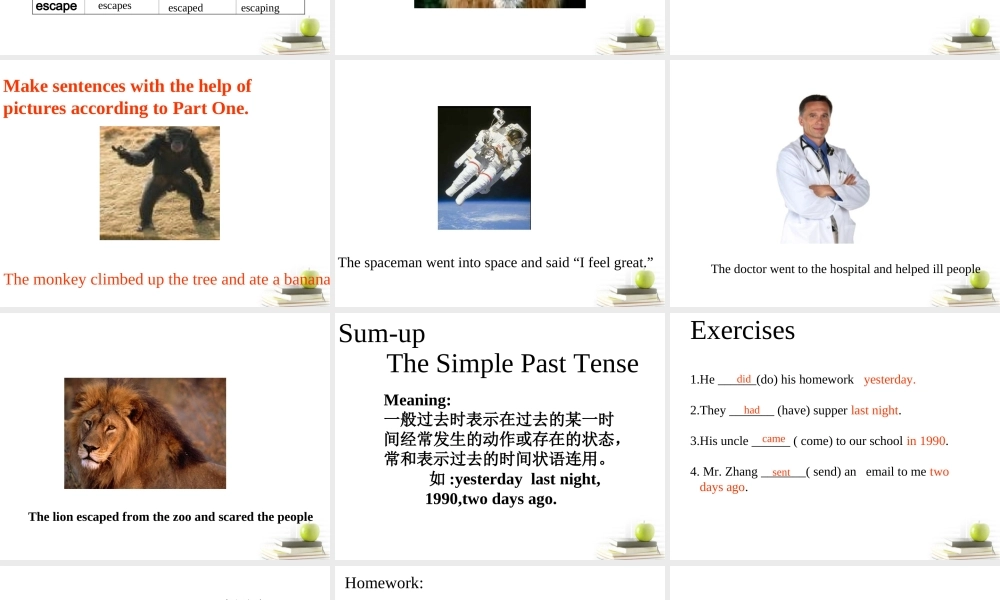 六年级英语下册 Review Module Unit 1(1)课件 外研版（一起）