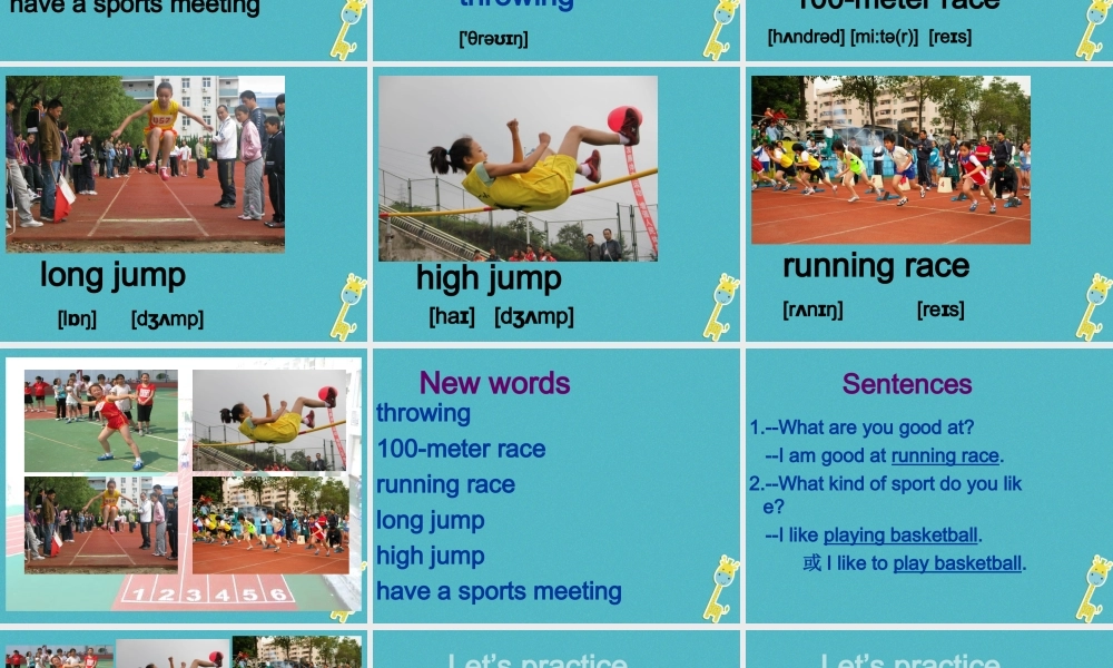 六年级英语下册 Unit 4 At the Sports Meeting课件3 陕旅版-陕旅版小学六年级下册英语课件