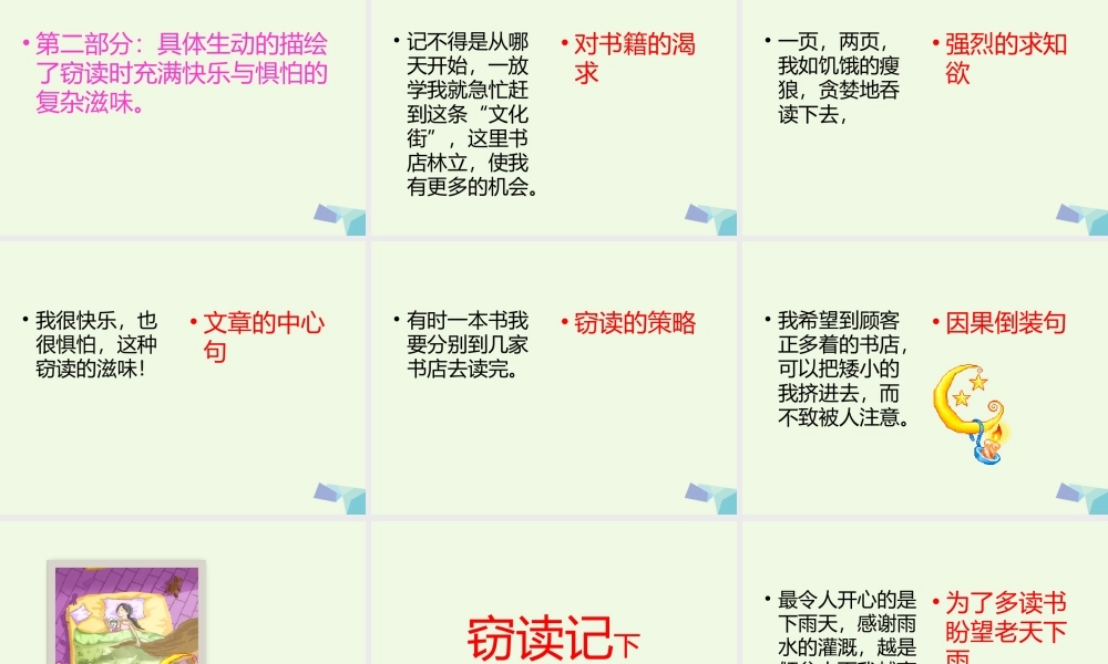 六年级语文上册 窃读记课件1 湘教版-湘教版小学六年级上册语文课件