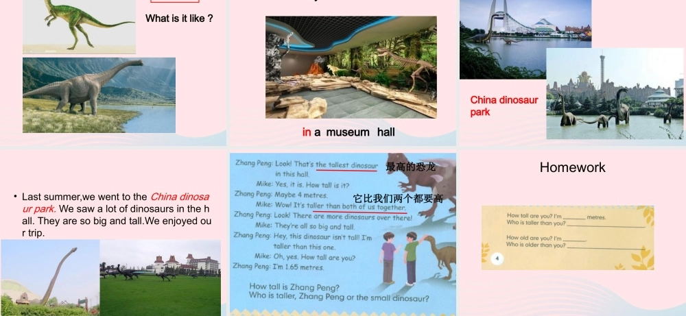 六年级英语下册 Unit 1 How tall are you Part A Lets talk教学课件 人教PEP版-人教PEP小学六年级下册英语课件