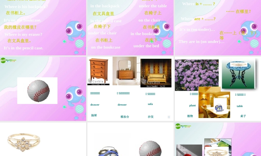 六年级英语上册 Unit 7 Where is your backpack课件 鲁教版