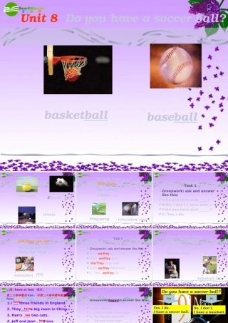 六年级英语上册 Unit 8 Do you have a soccer ball 课件 鲁教版