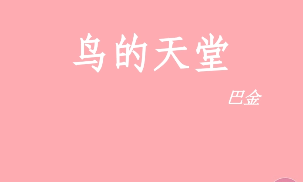 六年级语文上册 第4课 鸟的天堂课件3 西师大版-西师大版小学六年级上册语文课件