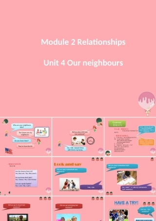六年级英语上册 Unit 4 Our neighbours课件 牛津上海版-牛津上海版小学六年级上册英语课件